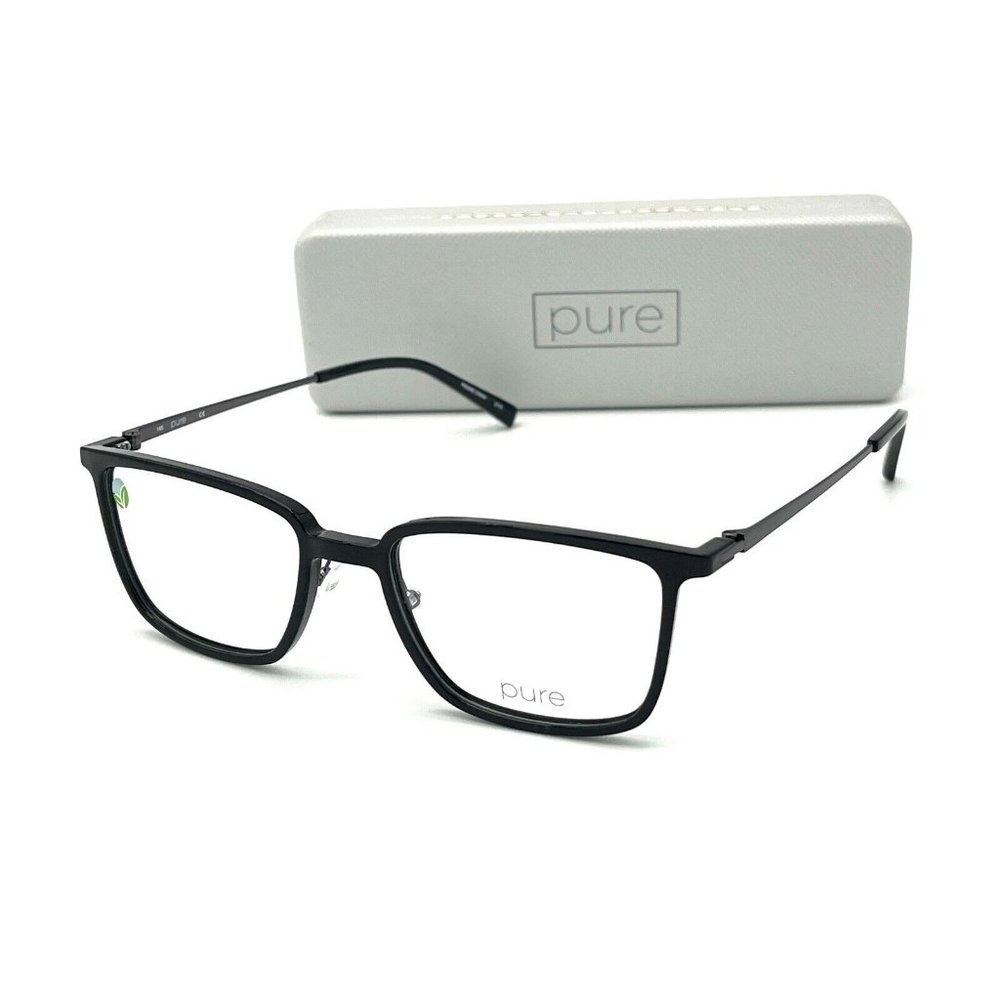 PURE P2010 001 Black / Demo Lenses  53mm Eyeglasses